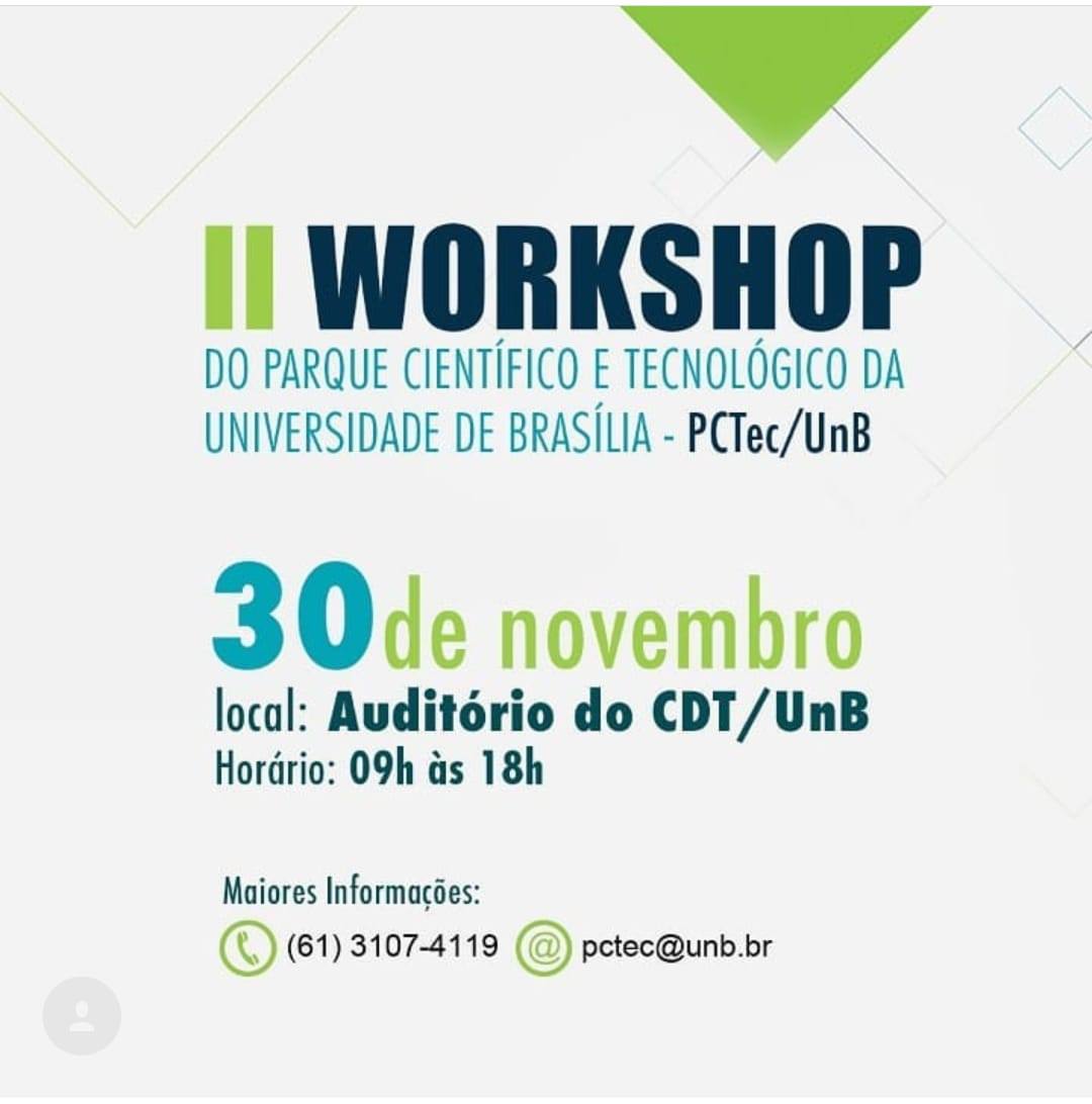 II Workshop do Parque Científico e Tecnológico da UnB