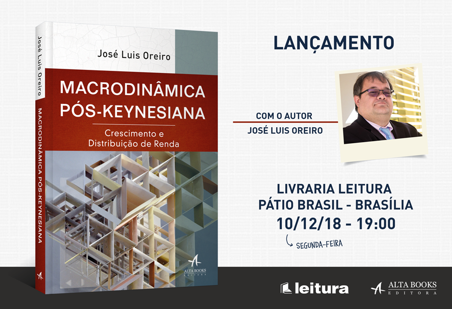 Livro "Macrodinâmica pós-keynesiana: crescimento e distribuição de renda"