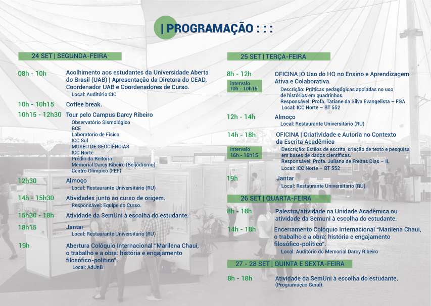 CEAD na SemUni 2018