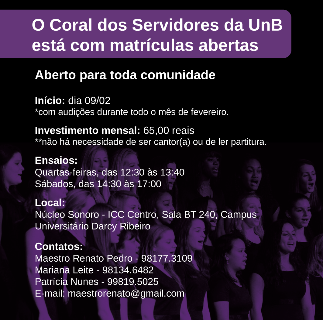 Coral dos servidores da UnB
