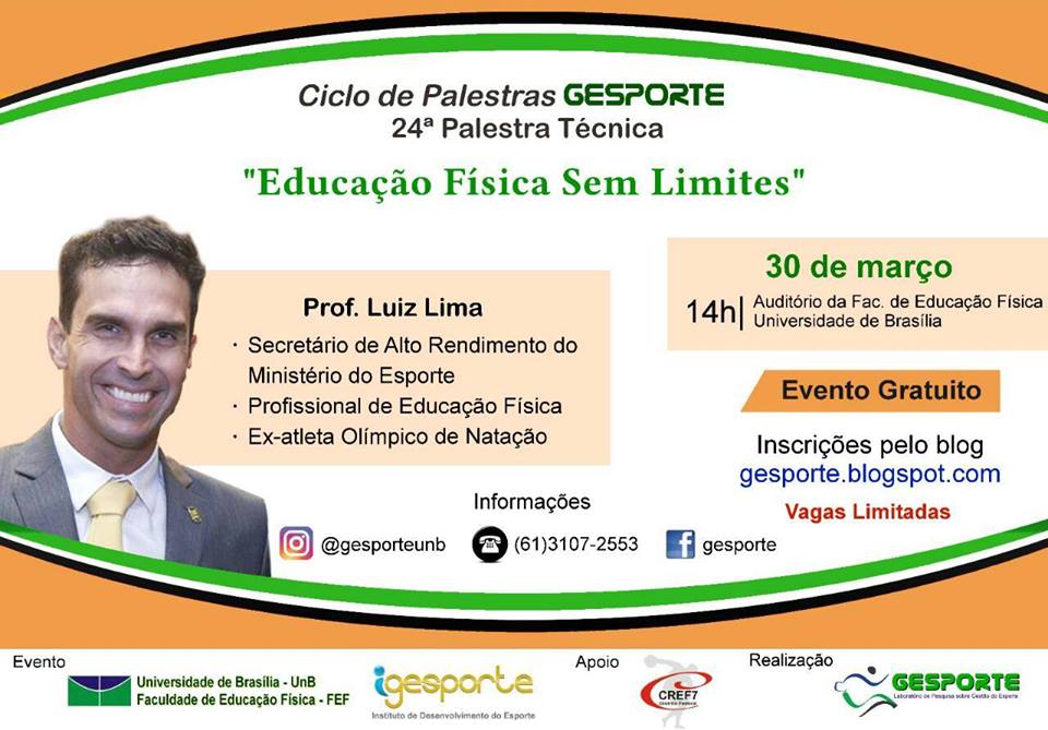 Palestra: Educação Física sem Limites