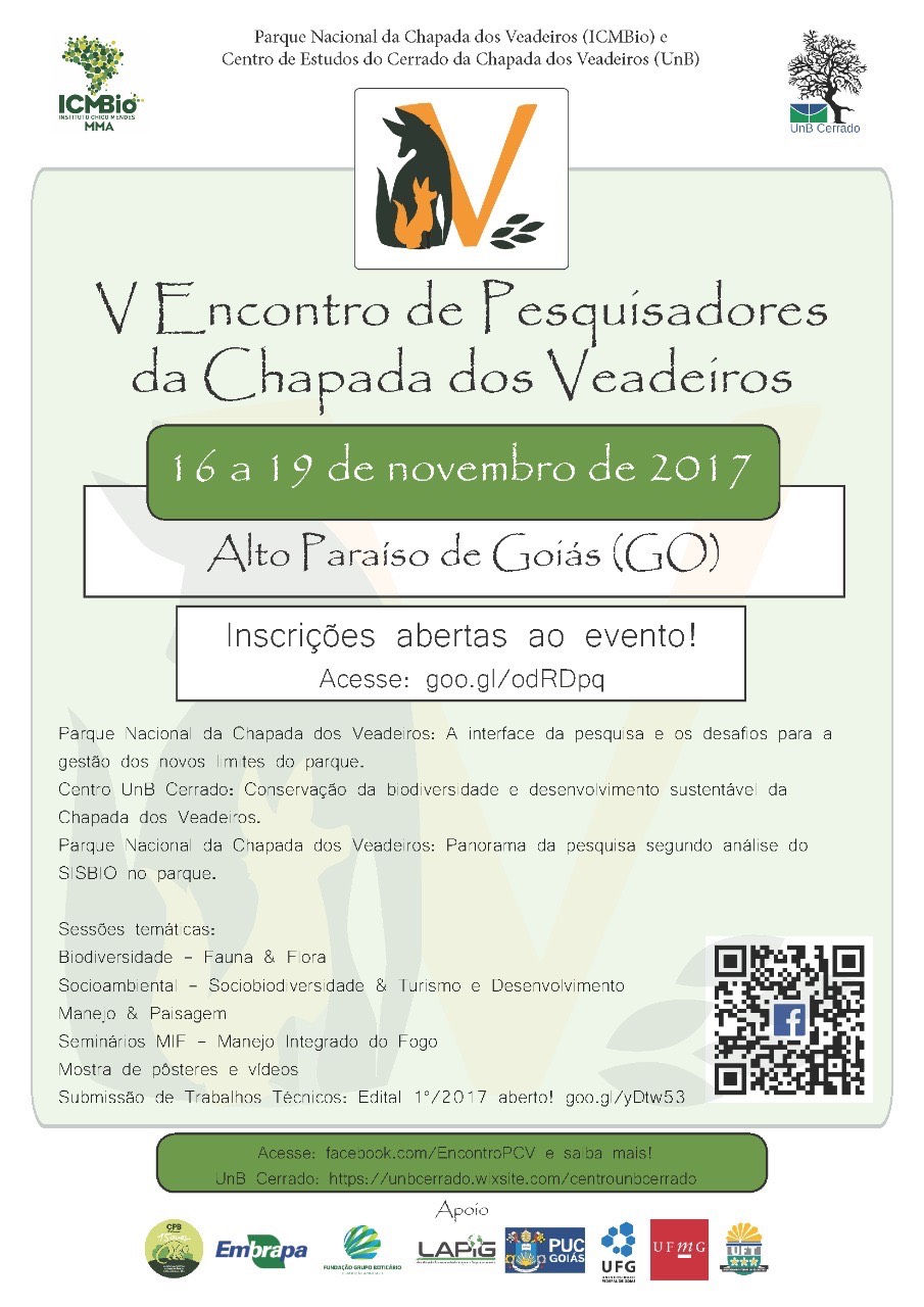 V Encontro de Pesquisadores da Chapada dos Veadeiros